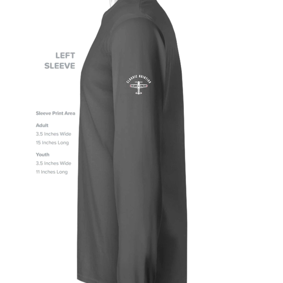 Motor Works long sleeve T-Shirt for car lovers with retro garage style, durable cotton fabric, and classic car enthusiast design on left sleeve
