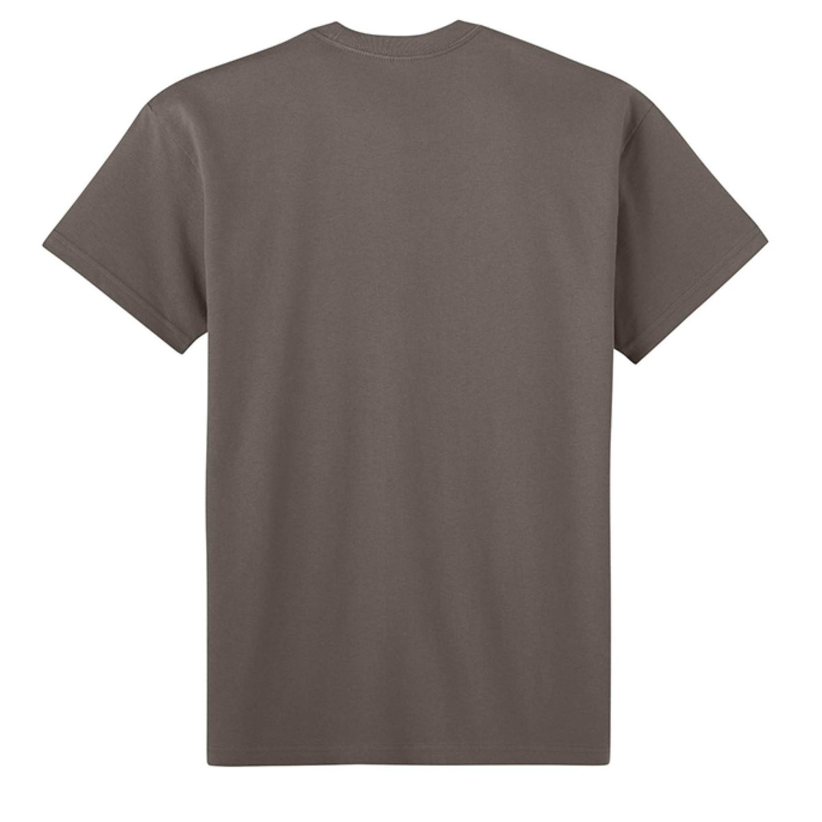 Next Level Apparel unisex heavyweight t-shirt made of 100% USA combed ring-spun cotton in heather gray with relaxed fit and double-needle hem