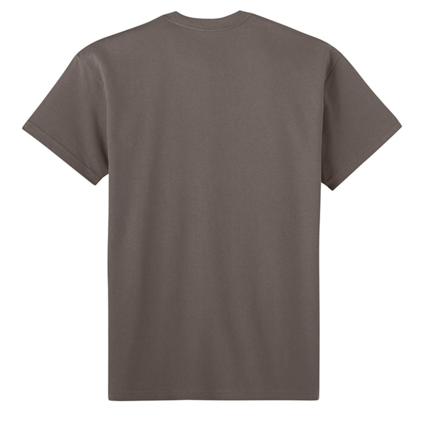 Next Level Apparel unisex heavyweight t-shirt made of 100% USA combed ring-spun cotton in heather gray with relaxed fit and double-needle hem