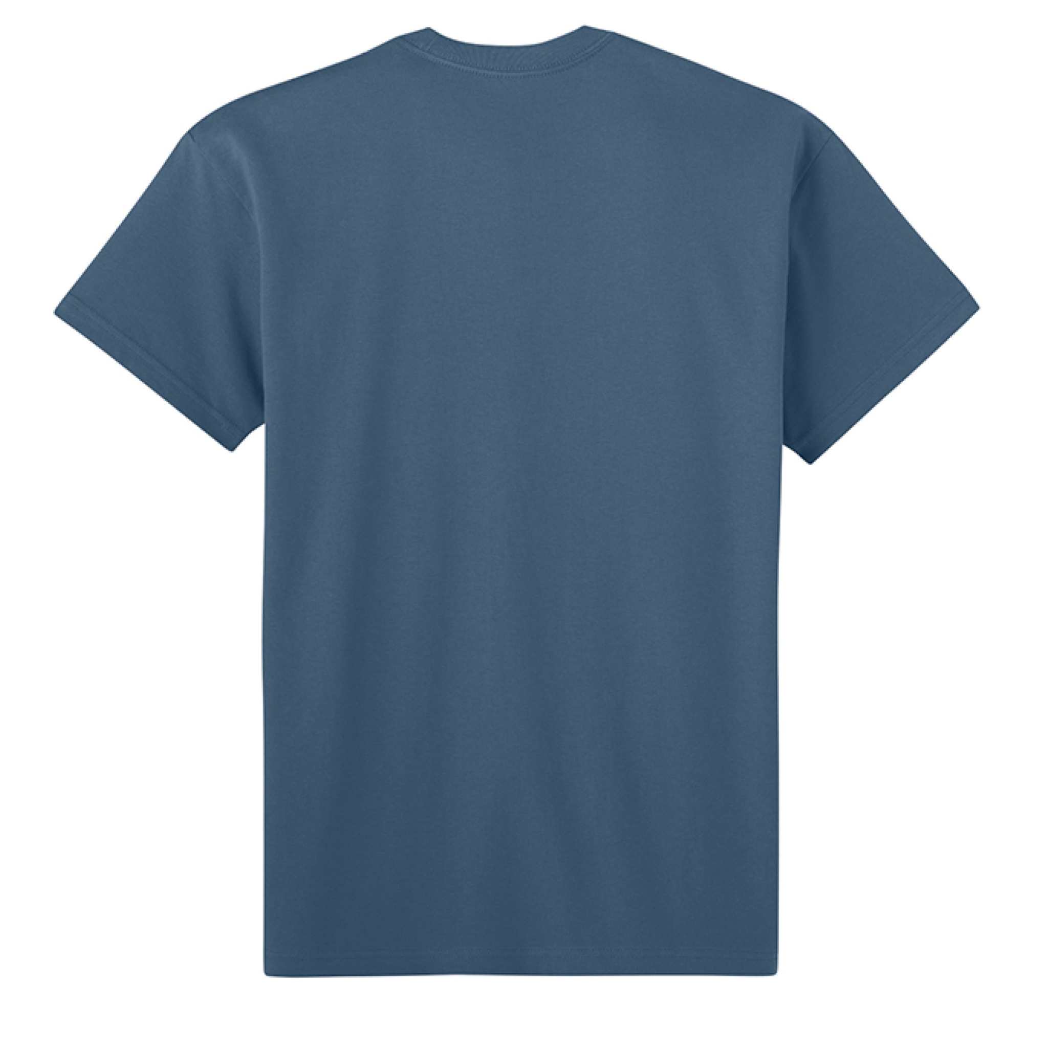 Next Level Apparel heavyweight unisex gray t-shirt with relaxed fit and double-needle hem
