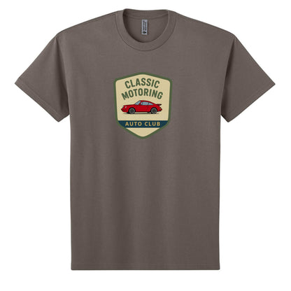 Classic Car T-Shirt in heather gray with classic motoring design