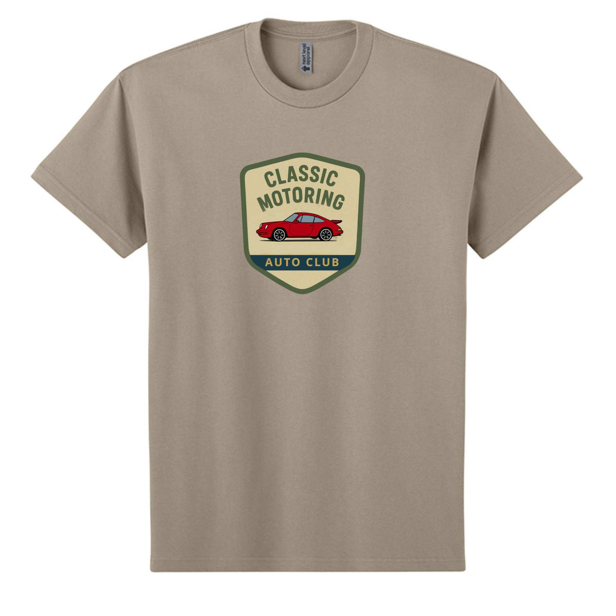 Classic Car T-Shirt in heather gray with relaxed fit and dropped shoulder