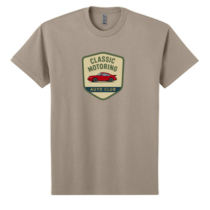 Classic Car T-Shirt in heather gray with relaxed fit and dropped shoulder