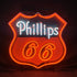 Phillips 66 Gasoline Neon Sign Light Glass - Prop and Piston