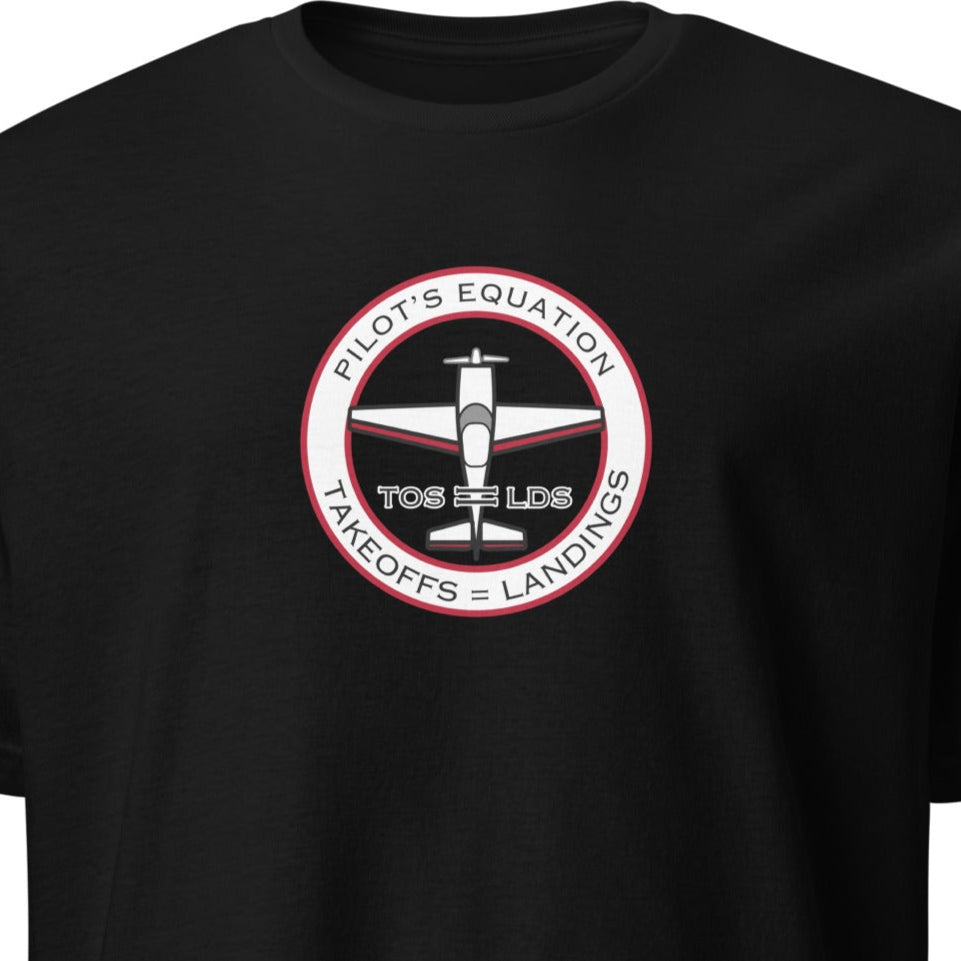 Pilot’s Equation Short Sleeve Unisex T-Shirt - Prop and Piston