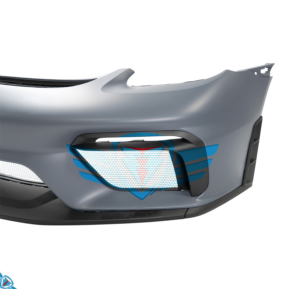 2017-2024 Porsche 718 Boxster & Cayman (982) to GT4 Style Front Bumper Conversion - Prop and Piston