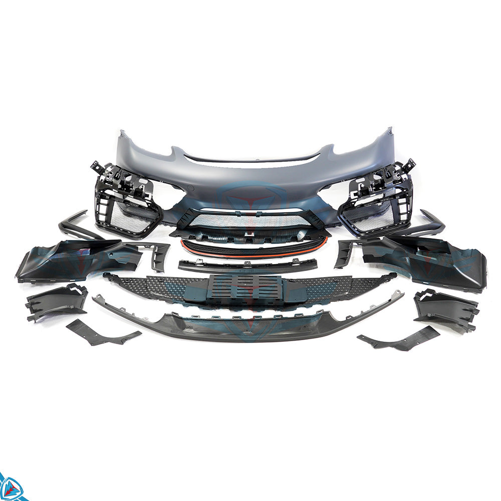 2017-2024 Porsche 718 Boxster & Cayman (982) to GT4 Style Front Bumper Conversion - Prop and Piston