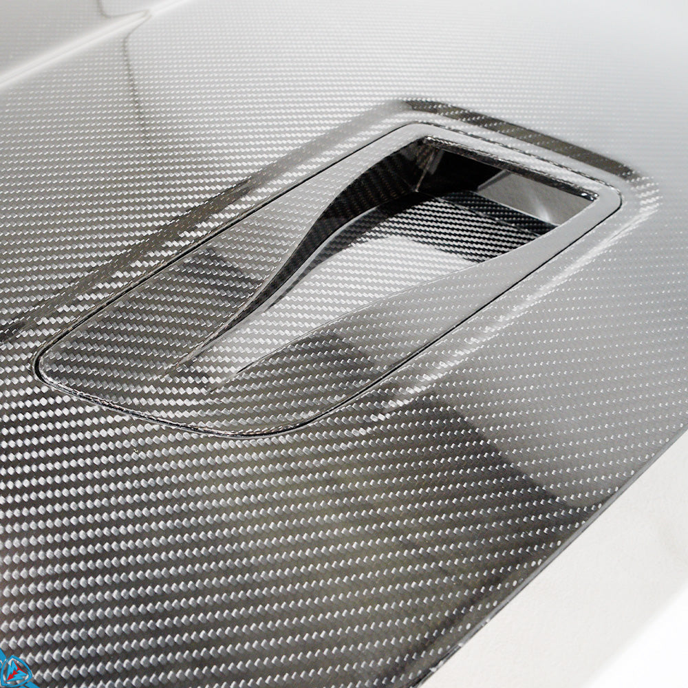 2013-2025 Porsche Boxster & Cayman (981/982) GT4 RS Style Pre-Preg Dry Carbon Fiber Hood | FYBR Aerodynamics
