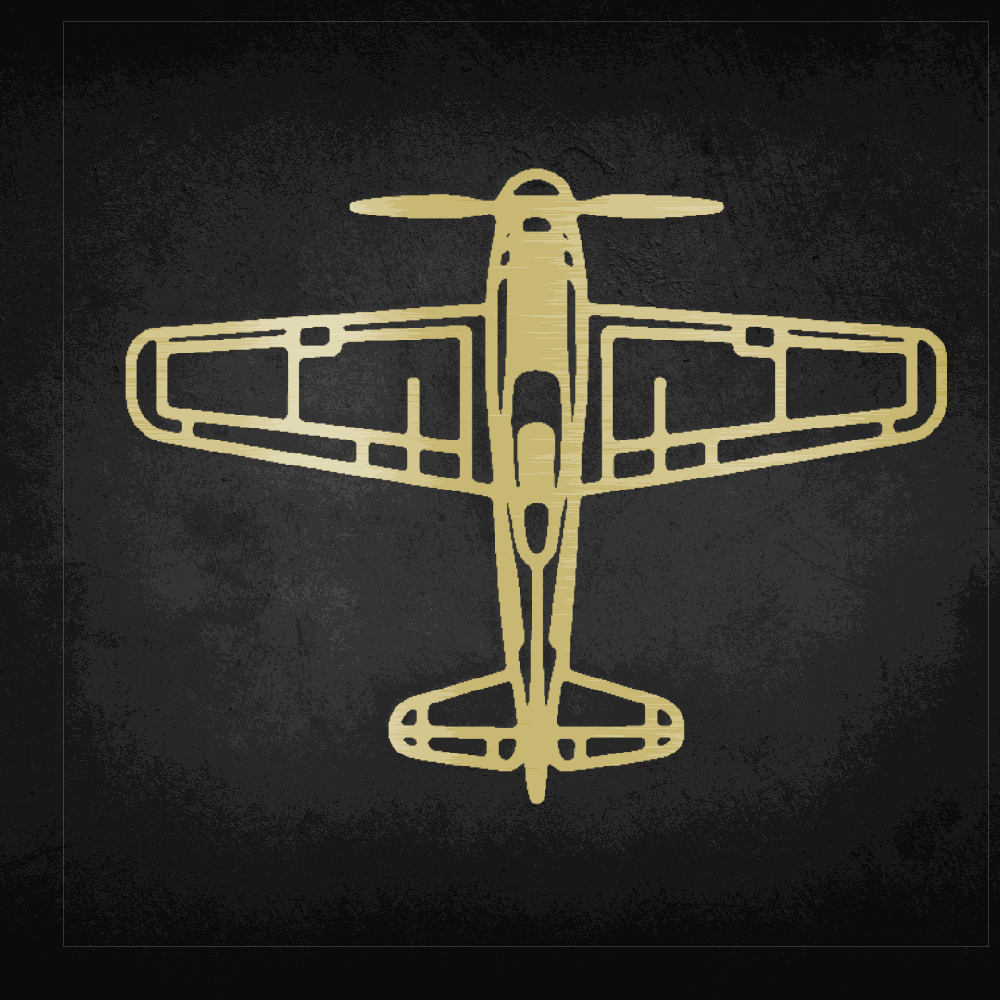 airplane metal art