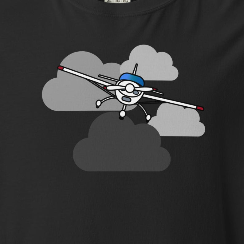 Prop Plane In The Clouds Unisex T-shirt - Prop and Piston