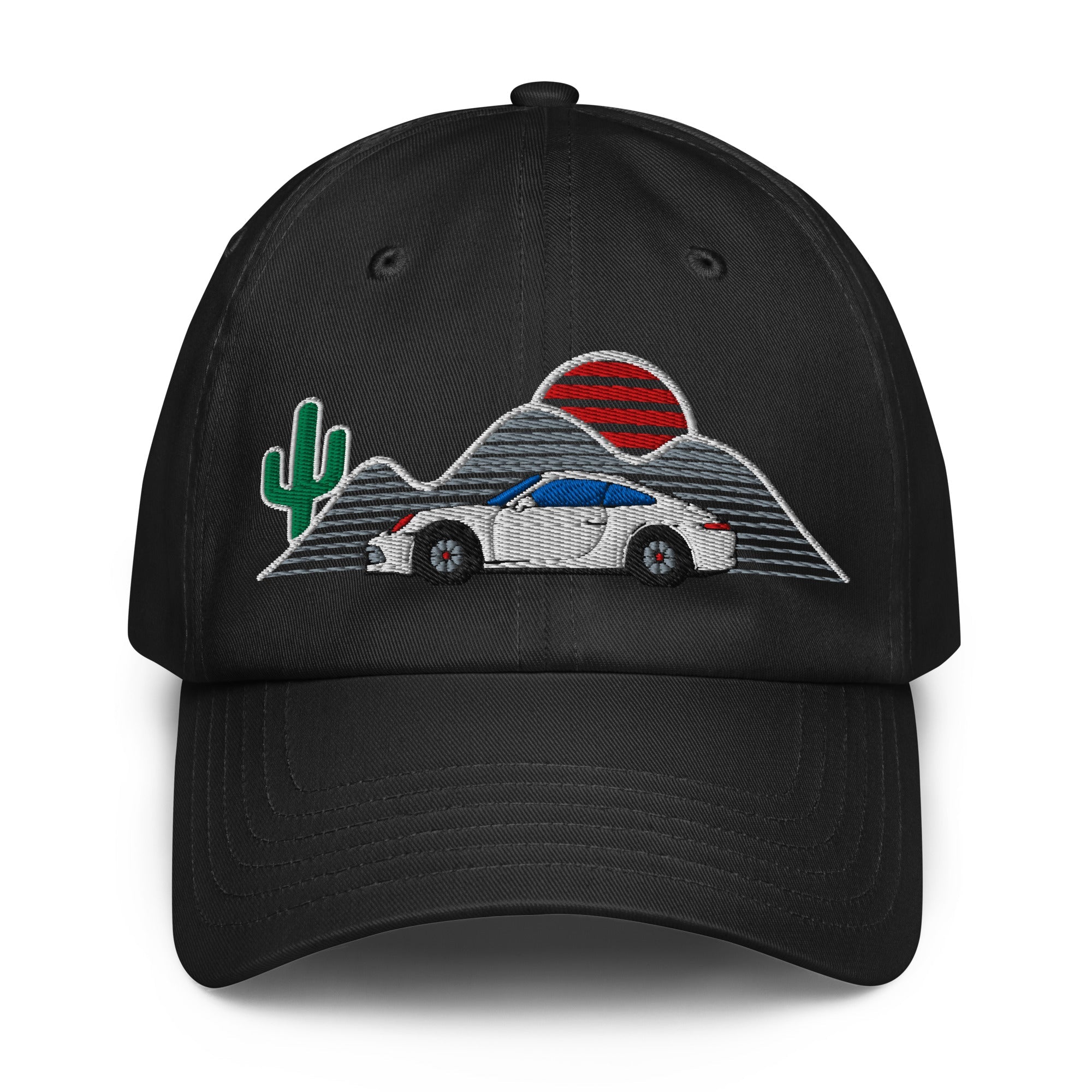 Retro classic car baseball hat Sunset Cactus Phoenix, Arizona Automotive Hat - Prop and Piston