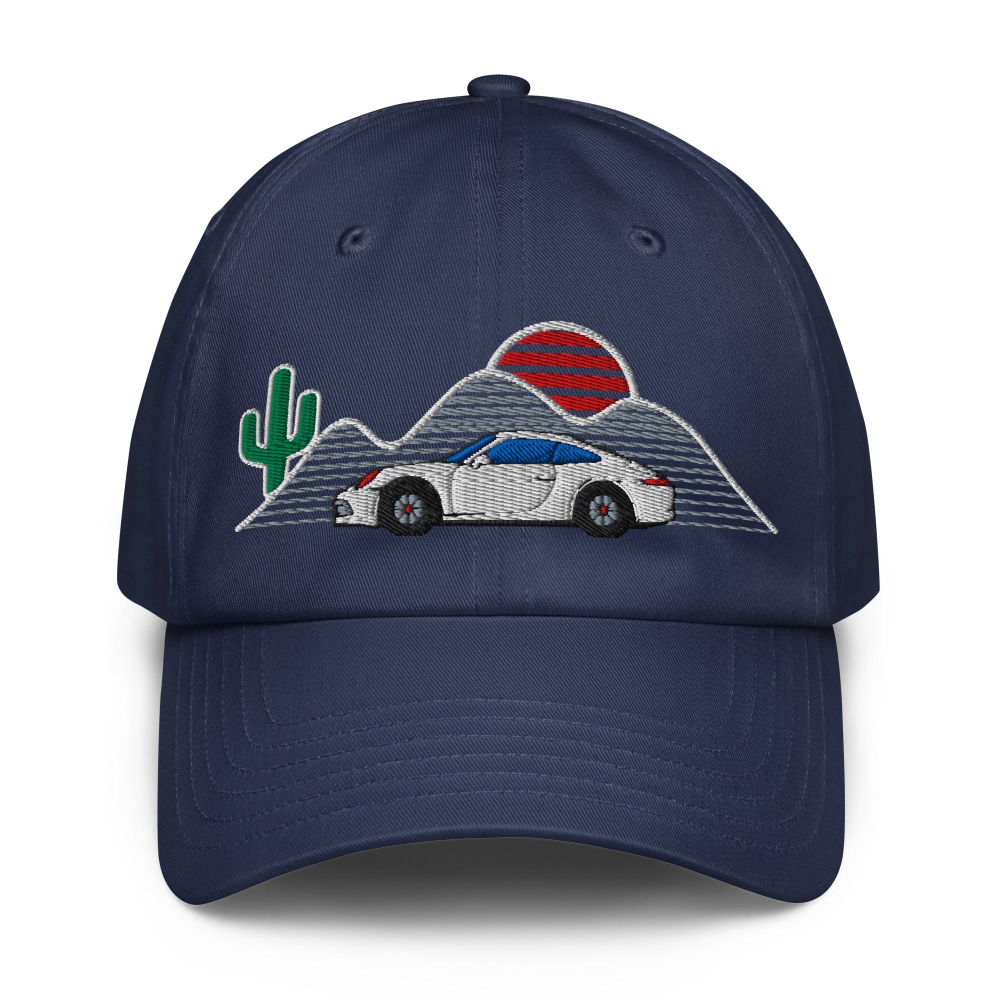 Retro classic car baseball hat Sunset Cactus Phoenix, Arizona Automotive Hat - Prop and Piston