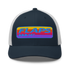 Flaps 15 Trucker Aviation Hat with colorful logo, perfect for sunny days and outdoor activities.
