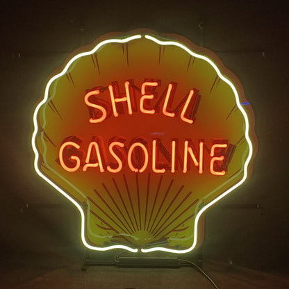 Shell Gasoline Neon Signs Light - Prop and Piston