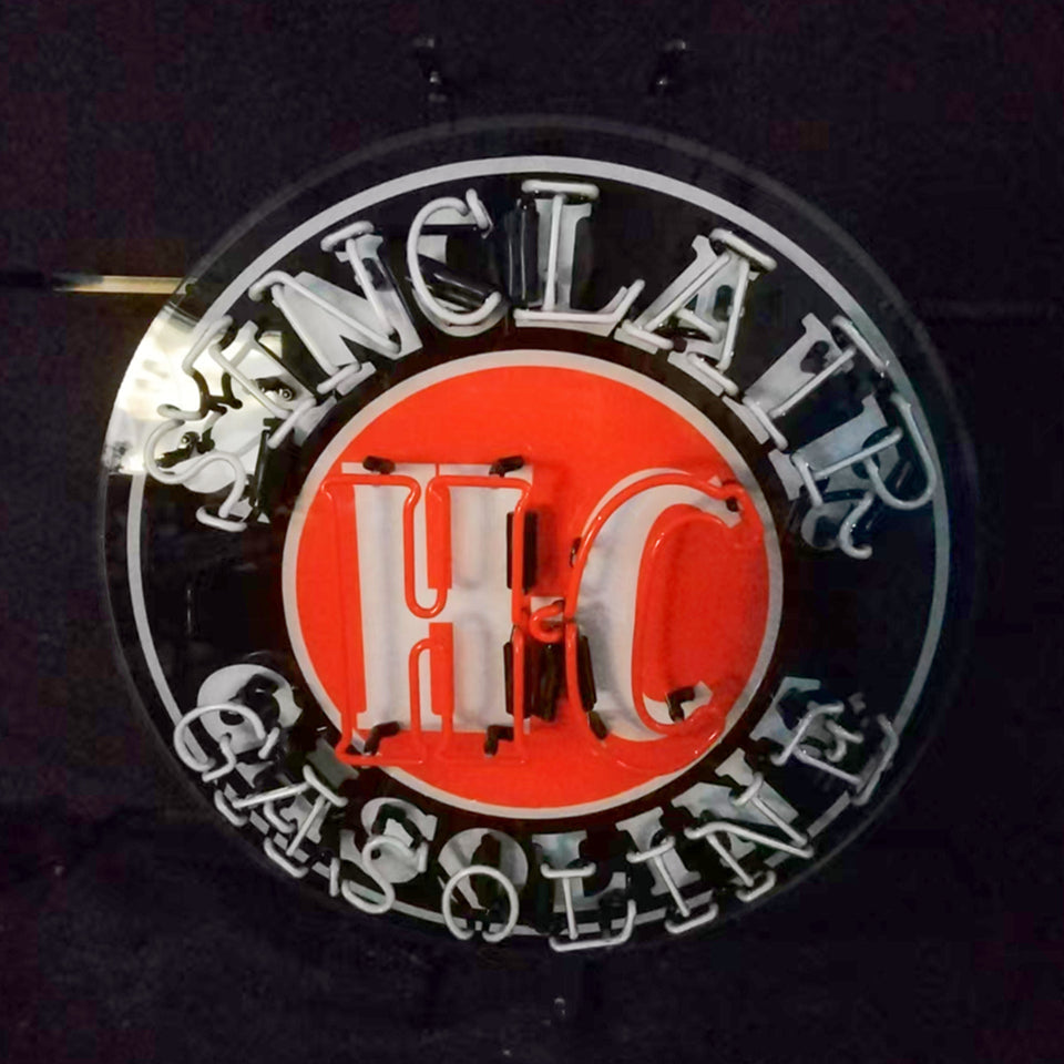 Sinclair HC Gasoline Neon Signs Light - Prop and Piston