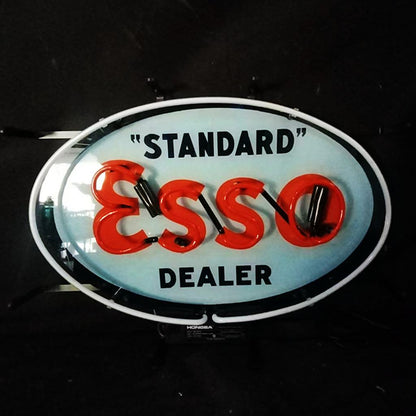 Standard Esso Dealer Neon Signs Light - Prop and Piston