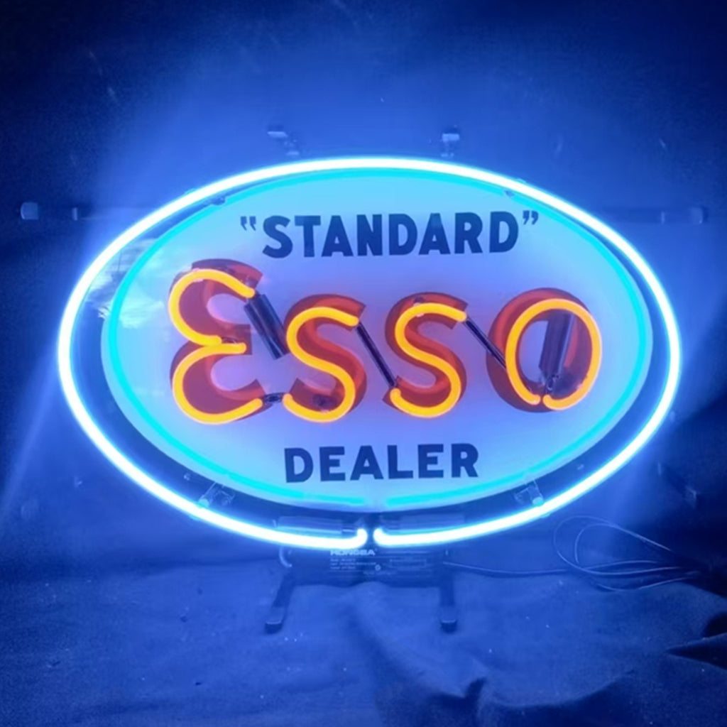 Standard Esso Dealer Neon Signs Light - Prop and Piston