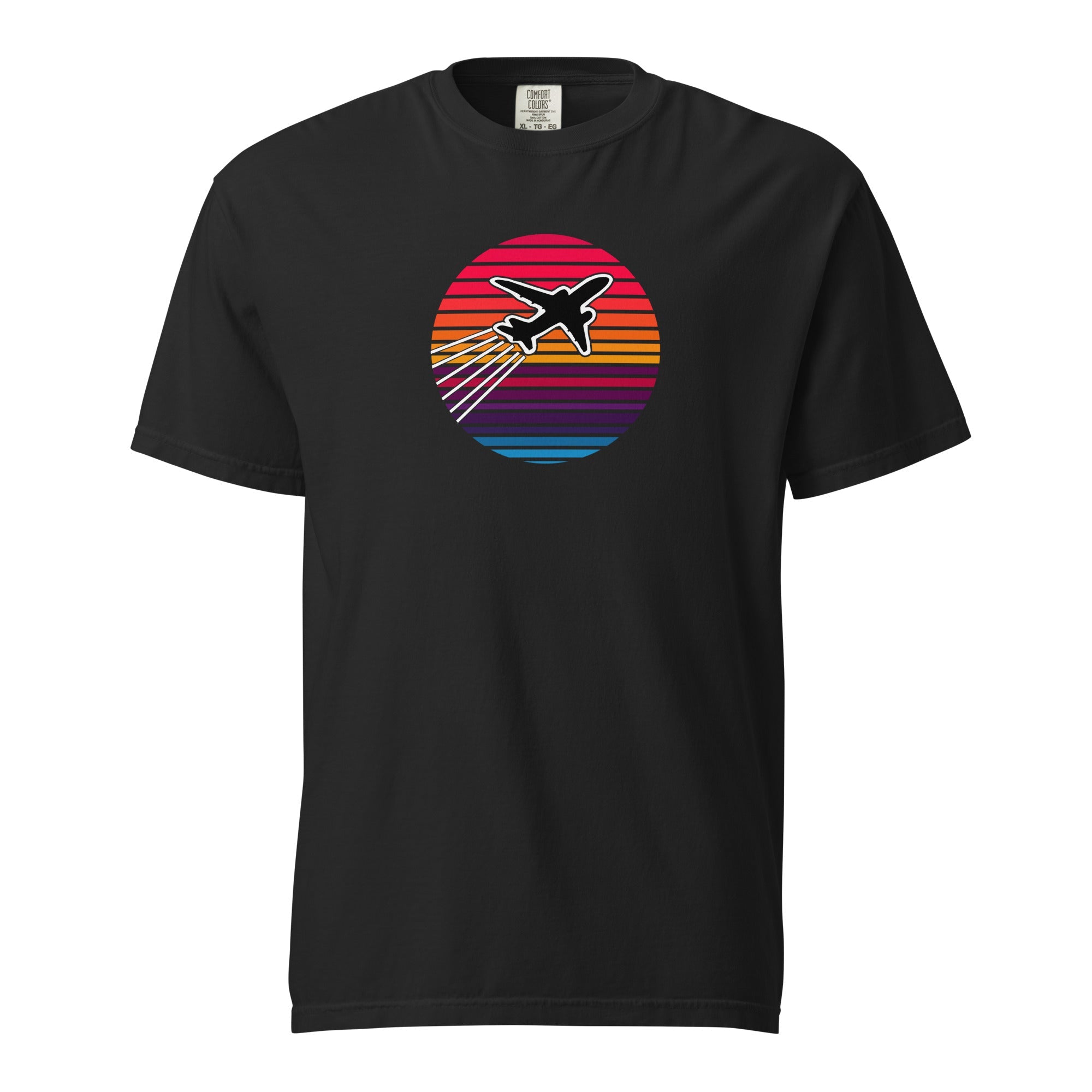 Sunset Flight Unisex garment - dyed heavyweight t-shirt - Prop and Piston