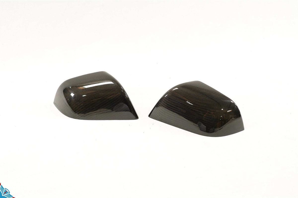 Tesla Model 3 / Y OEM Overlay Dry Carbon Fiber Mirror Covers [Various Finishes] | FYBR Aerodynamics