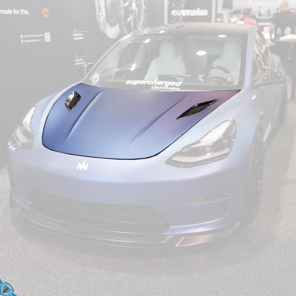 CUSTUNING Tesla Model 3 Hood (ABS) – Prop and Piston