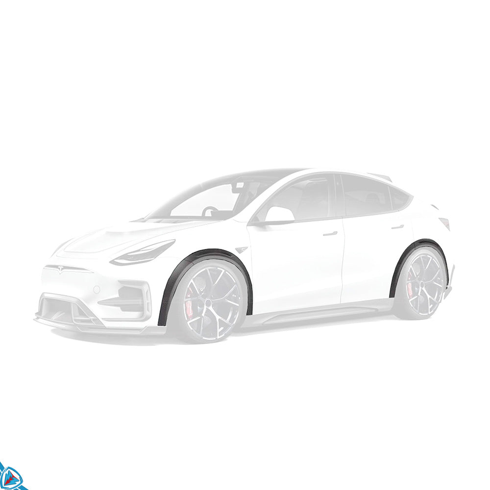 Tesla Model Y SDX Dry Carbon Fiber Fender Flares | FYBR Aerodynamics ...