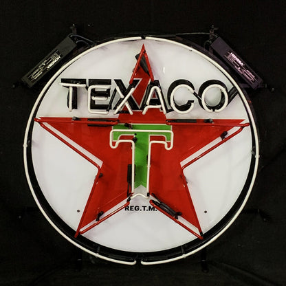 Texaco Gasoline Neon Signs Light - Prop and Piston