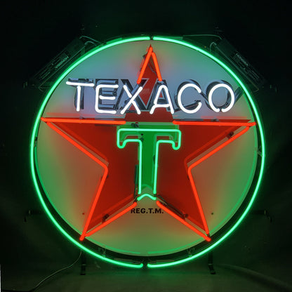 Texaco Gasoline Neon Signs Light - Prop and Piston