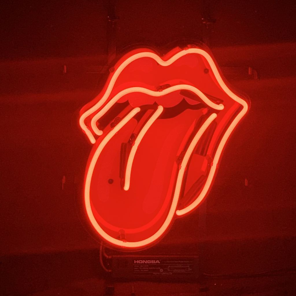 Red Rolling Stones Neon Signs Light - Prop and Piston
