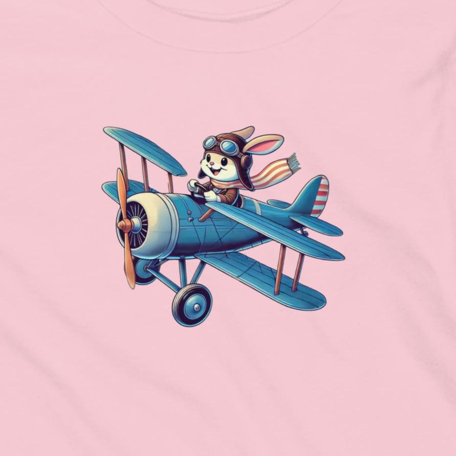 Toddler Short Sleeve Tee Flying Bunny #2 - Prop and Piston