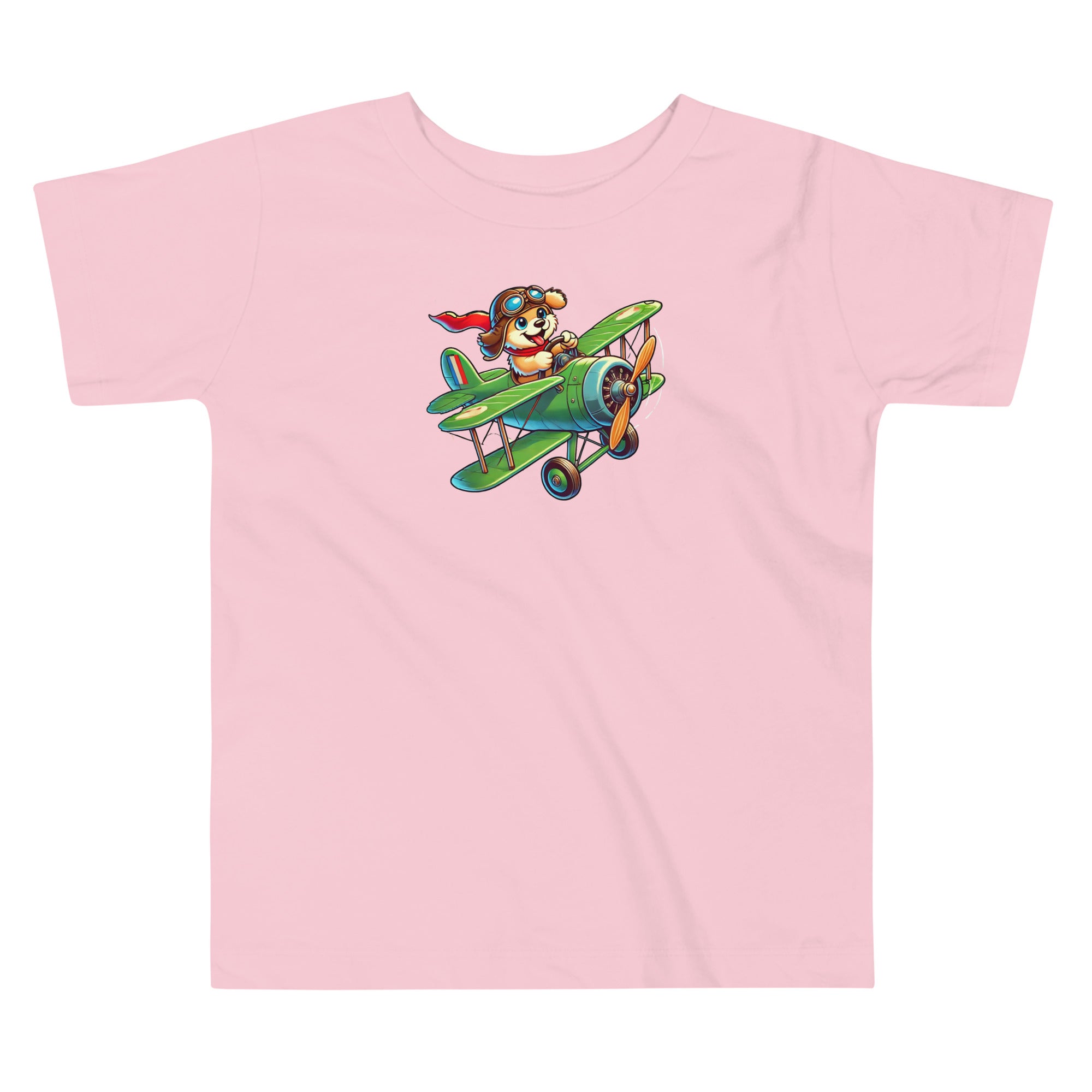 Toddler Short Sleeve Tee Flying Puppy - Prop and Piston