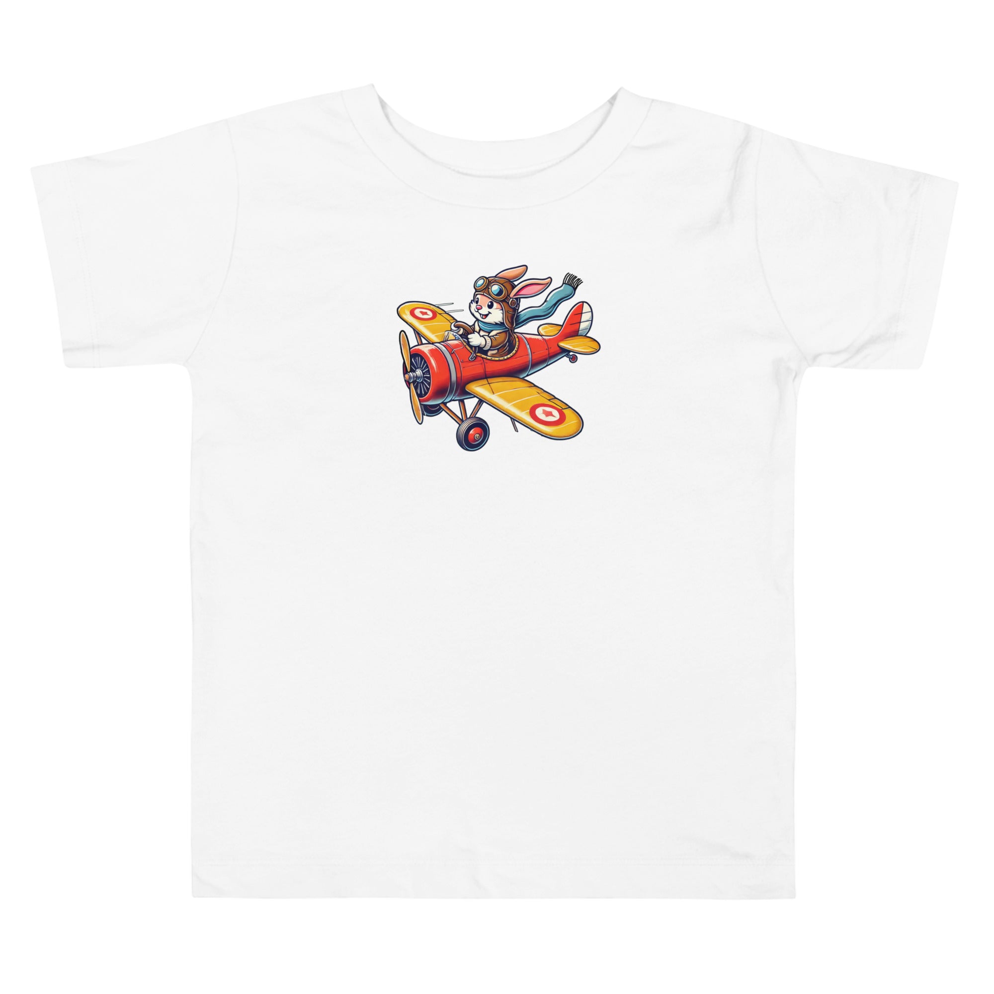 Toddler Short Sleeve Tee Flying Bunny - Prop and Piston