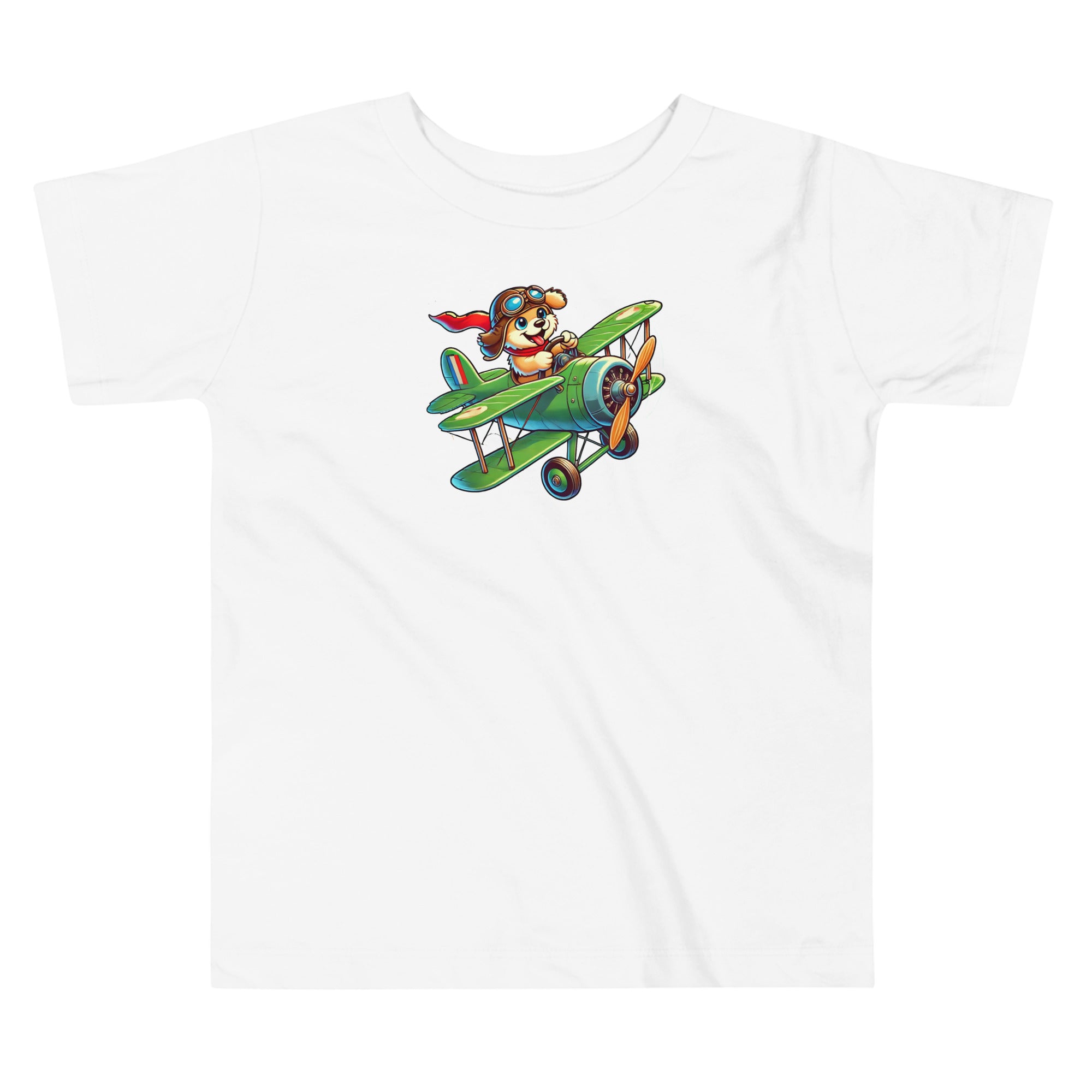 Toddler Short Sleeve Tee Flying Puppy - Prop and Piston