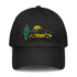 Corvette Sunset Cap C1 Emblem Embroidered Automotive Hat Yellow