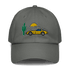 Corvette Sunset Cap C1 Emblem Embroidered Automotive Hat Yellow