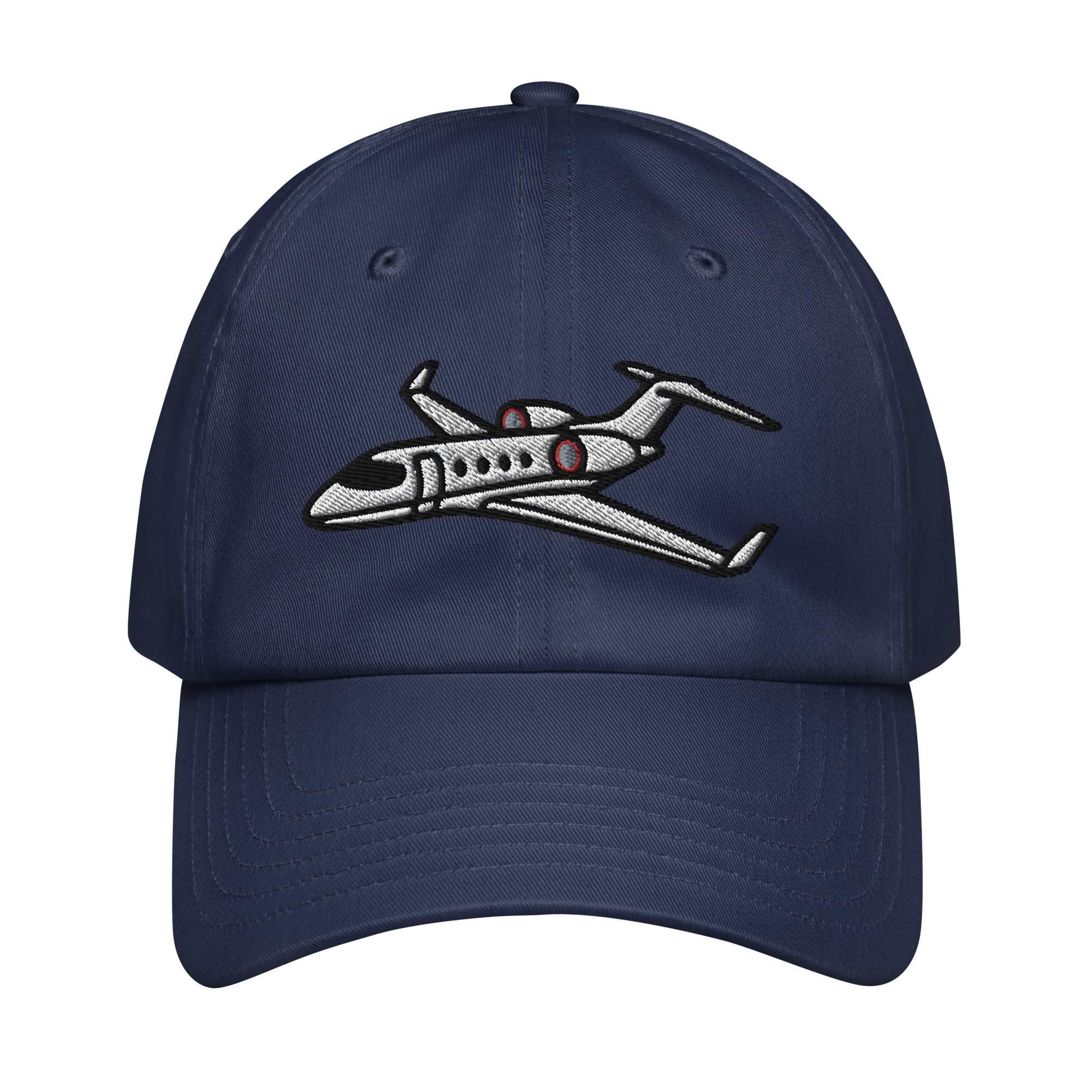 Under Armour® Jet Set navy dad hat with embroidered airplane and adjustable strap