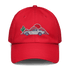 Corvette Sunset Hat – Embroidered Automotive Hat Car Enthusiasts Red