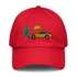 Corvette Sunset Cap C1 Emblem Embroidered Automotive Hat Yellow