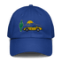 Corvette Sunset Cap C1 Emblem Embroidered Automotive Hat Yellow