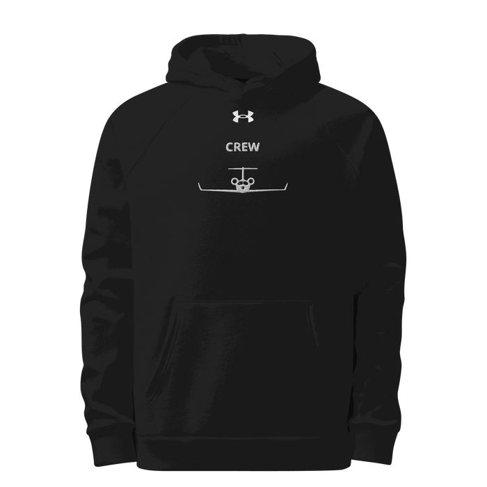 Jet Set Crew Hoodie unisex soft cotton-blend fleece with embroidered Under Armour logo