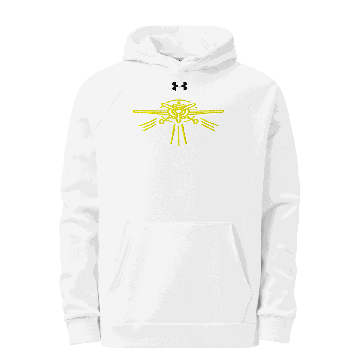 Prop Plane Under Armour® hoodie soft fleece casual wear with embroidered logo