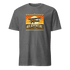 vintage aviation graphic tee with retro airplane and Air Adventure Tours design on gray background