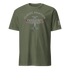 Classic olive green Aviation T-Shirt with vintage airplane graphic and "Classic Aviation" text, soft cotton pilot gift tee