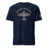 Classic Aviation T-Shirt with airplane graphic, navy blue, perfect pilot gift