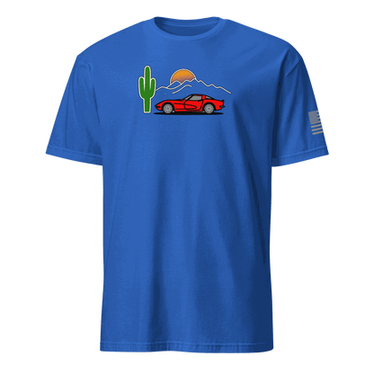 Retro Corvette Sunset Car T-shirt Vintage Sunset