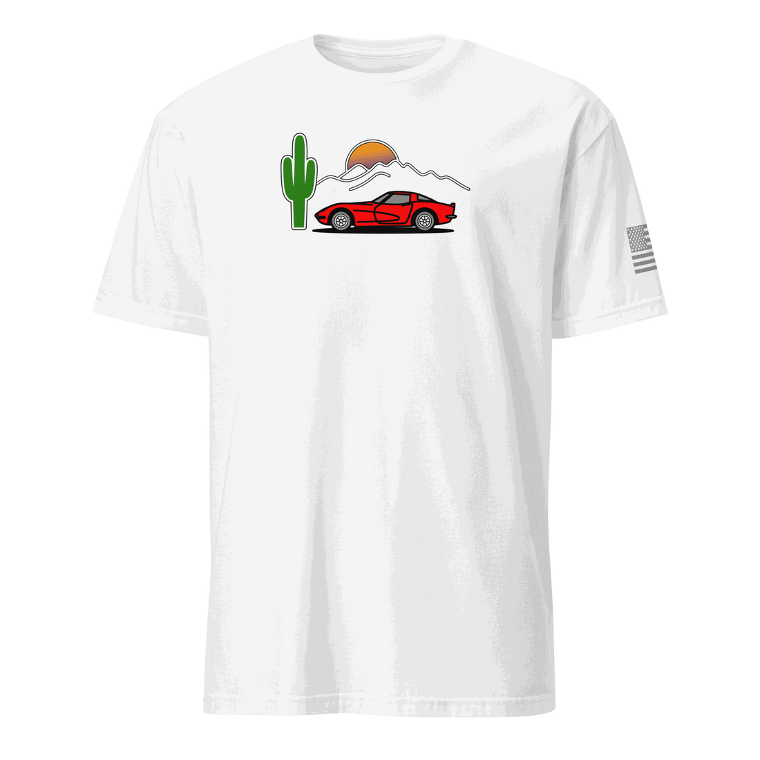 Retro Corvette Sunset Car T-shirt Vintage Sunset