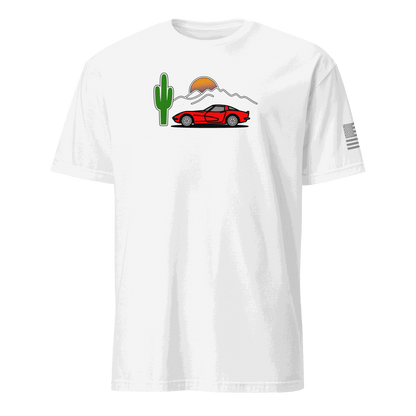 Retro Corvette Sunset Car T-shirt Vintage Sunset
