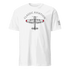 White Aviation T-Shirt with classic airplane graphic and "Classic Aviation" text, pilot gift