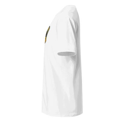 Vintage Biker T-Shirt side view white cotton short sleeve tee