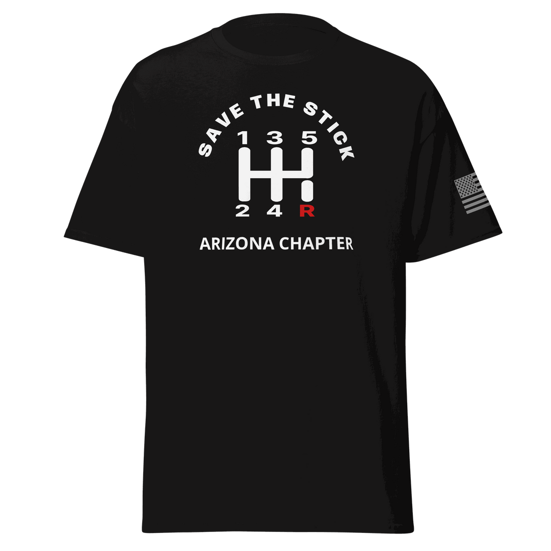 Stick Shift  manual transmission car shirt with custom state gear shifter graphic