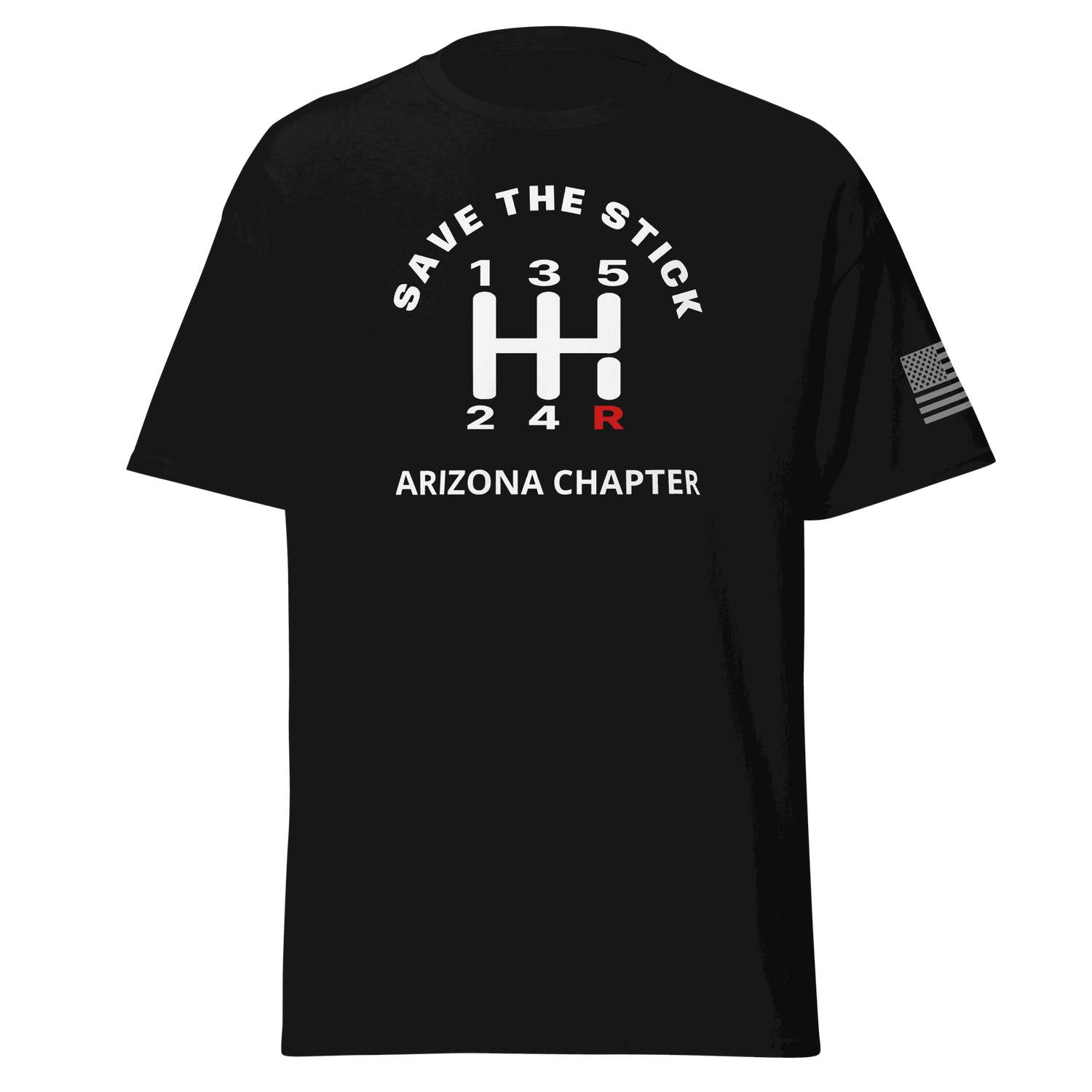 Stick Shift  manual transmission car shirt with custom state gear shifter graphic